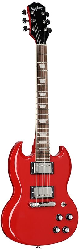 Epiphone Power Player SG Electric Guitar (with Gig Bag), Lava Red, Body Left Front