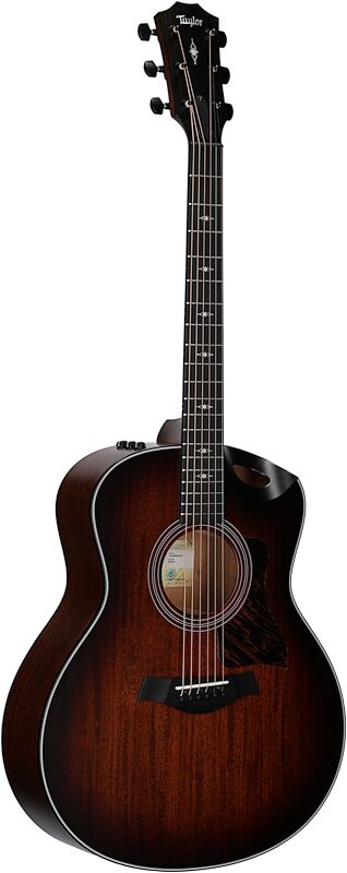 Taylor 326ce Grand Symphony Acoustic-Electric Guitar (with Case), Shaded Edgeburst, Body Left Front