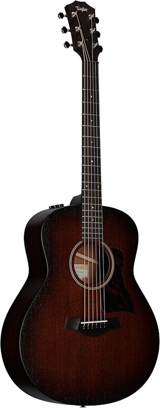 Taylor AD21e Acoustic-Electric Guitar (with AeroCase), Tobacco Sunburst, with Aerocase, Body Left Front