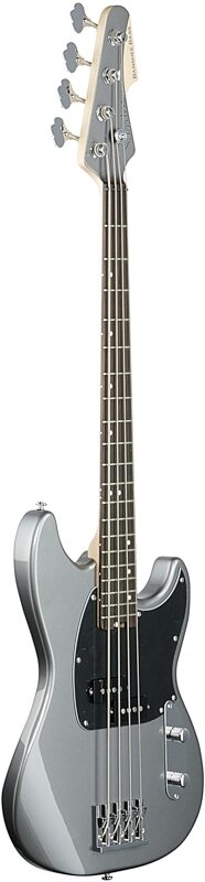 Schecter Banshee Bass Guitar, Carbon Grey, Body Left Front