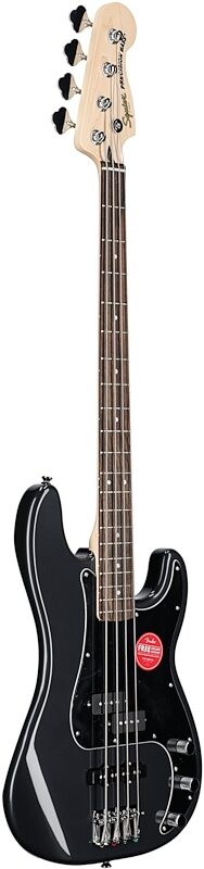 Squier Affinity Precision PJ Jazz Electric Bass, Laurel Fingerboard, Charcoal Frost, Body Left Front