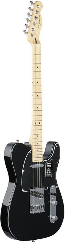 Fender Player Telecaster Electric Guitar, Maple Fingerboard, Black, Body Left Front