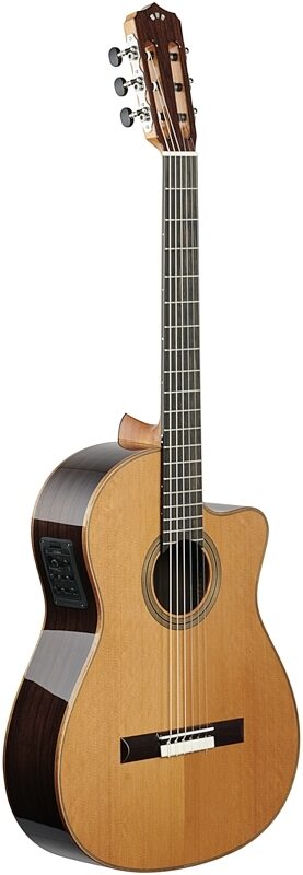 Cordoba Fusion Orchestra CE Classical Acoustic-Electric Guitar, Solid Canadian Cedar Top, Body Left Front