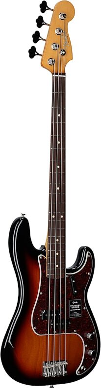 Fender Vintera II '60s Precision Electric Bass, Rosewood Fingerboard (with Gig Bag), 3-Color Sunburst, Body Left Front