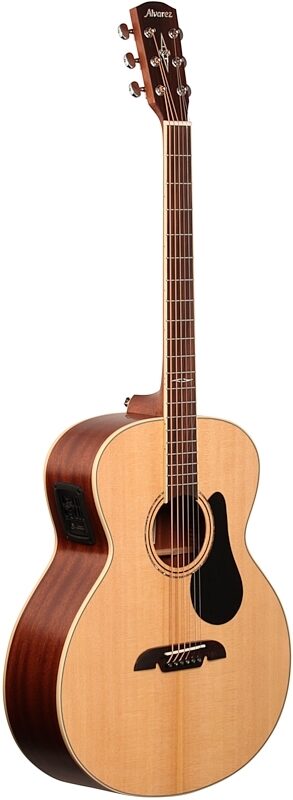 Alvarez ABT60E Baritone Acoustic-Electric Guitar, Natural, Body Left Front