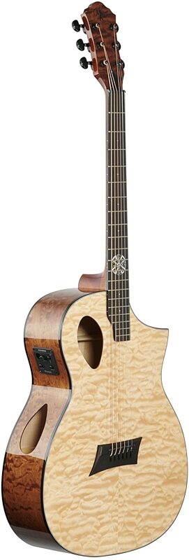 Michael Kelly Forte Port X Acoustic-Electric Guitar, Natural, Scratch and Dent, Body Left Front