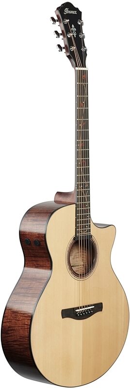 Ibanez AE325 Acoustic-Electric Guitar, Natural Low Gloss, Body Left Front