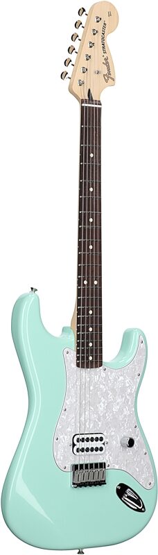 Fender Limited Edition Tom DeLonge Stratocaster (with Gig Bag), Surf Green, USED, Scratch and Dent, Body Left Front