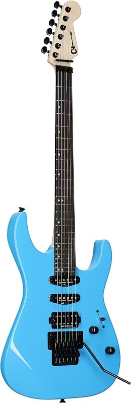 Charvel Pro-Mod DK24 HSS FR E Electric Guitar, Infinity Blur, Body Left Front