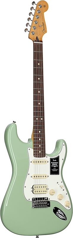 Fender Player II Stratocaster HSS Electric Guitar, with Rosewood Fingerboard, Birch Green, Body Left Front