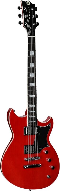 Reverend Sensei RA Electric Guitar, Transparent Cherry, Body Left Front