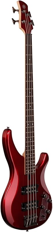 Yamaha TRBX304 Electric Bass, Candy Apple Red, Body Left Front