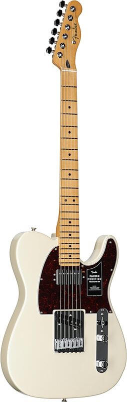 Fender Player II Modified Telecaster SH Electric Guitar, Maple Fingerboard (with Gig Bag), Olympic Pearl, Body Left Front