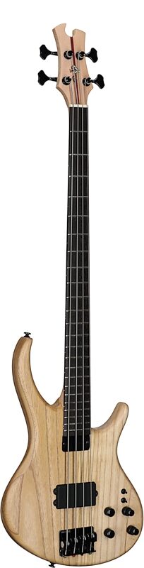 Tobias Growler IV Premium Electric Bass (with Gig Bag), Satin Natural, Body Left Front
