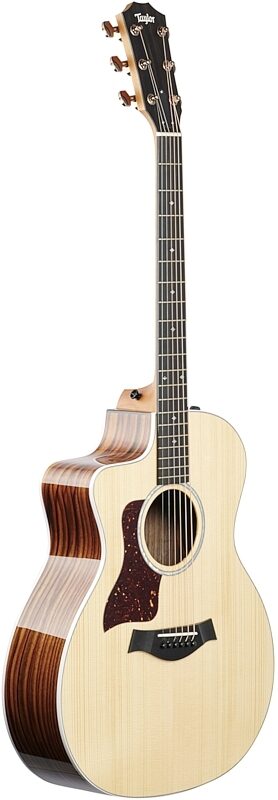 Taylor 214ce Deluxe Grand Auditorium, Left-Handed (with Case), Natural, Body Left Front