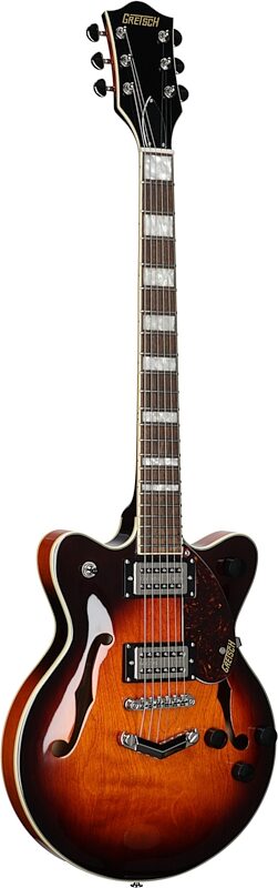 Gretsch G2655 Streamliner Center Block Junior Electric Guitar, Double Cut Forge Glow, Body Left Front