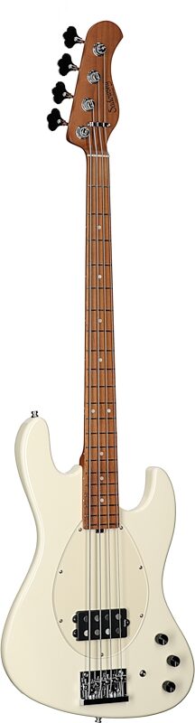 Sadowsky MetroExpress MV4 Electric Bass, with Maple Fingerboard, White, Body Left Front