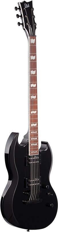 ESP LTD Viper 201B Electric Baritone Guitar, Black, Body Left Front