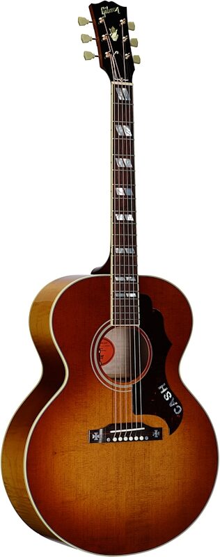 Gibson Limited Edition Custom Shop Rosanne Cash J-185 Jumbo Acoustic-Electric Guitar, (with Case), Heritage Cherry Sunburst, Body Left Front