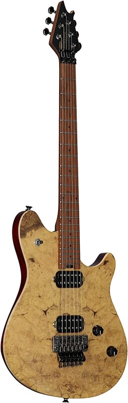 EVH Eddie Van Halen WG Wolfgang Standard Exotic Electric Guitar, with Maple Fingerboard, Laurel Burl Natural, Body Left Front