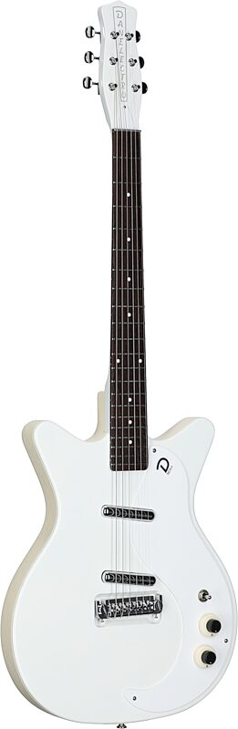 Danelectro '59 MOD NOS Electric Guitar, White, Body Left Front