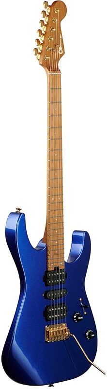 Charvel Pro-Mod DK24 HSH 2PT CM Electric Guitar, Mystic Blue, Body Left Front