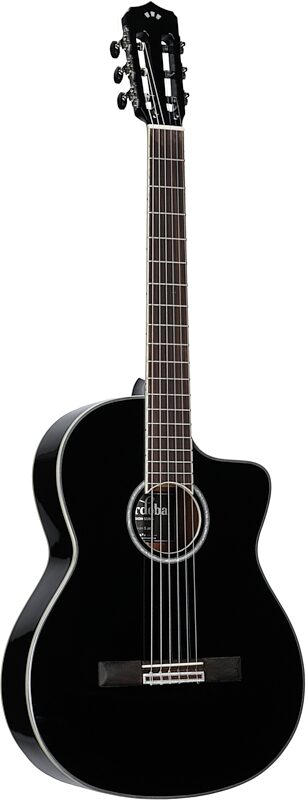 Cordoba Fusion 5 Nylon String Guitar, Black, Body Left Front