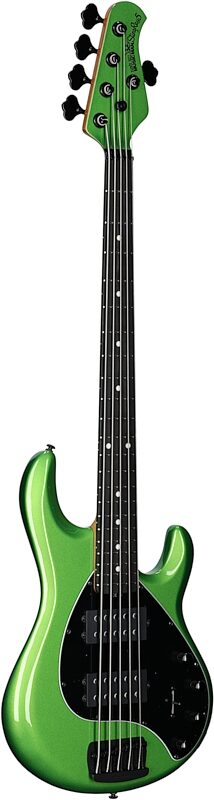 Ernie Ball Music Man StingRay 5 Special HH Electric Bass (with Case), Kiwi Green, Body Left Front