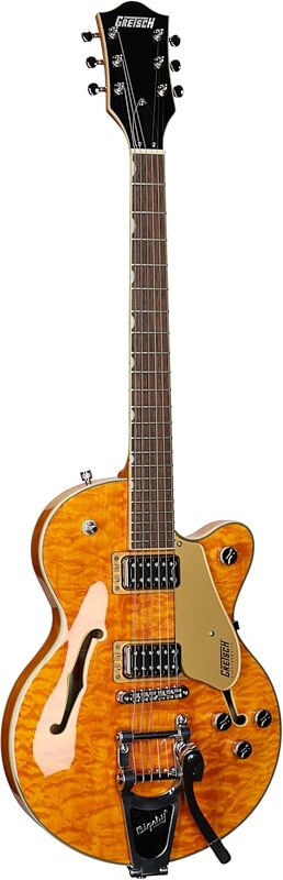 Gretsch G5655TQM Electromatic Center Block Junior Single-Cut Electric Guitar (with Bigsby Tremolo), Speyside, USED, Blemished, Body Left Front