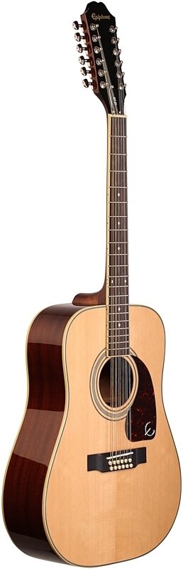 Epiphone DR-212 12-String Acoustic Guitar, Natural, Body Left Front