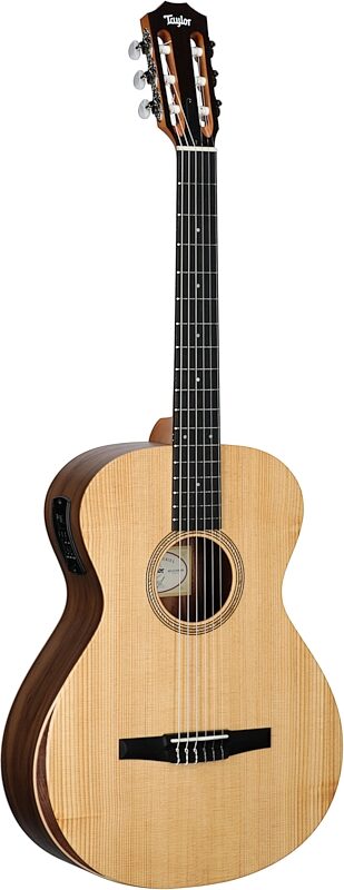 Taylor Academy 12e-N Grand Concert Classical Acoustic-Electric Guitar (with Gig Bag), New, Body Left Front