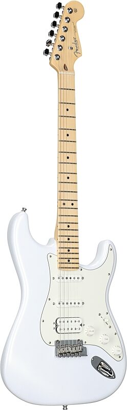Fender Juanes Stratocaster Electric Guitar, Maple Fingerboard (with Case), Luna White, Body Left Front