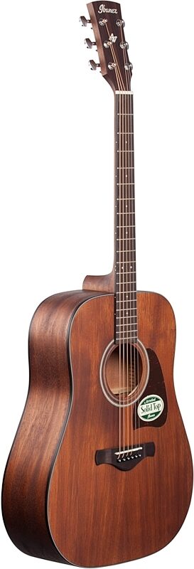 Ibanez AW54OPN Artwood Acoustic Guitar, Open Pore Natural, Body Left Front