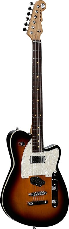 Reverend Buckshot Electric Guitar, 3-Tone Burst, Body Left Front
