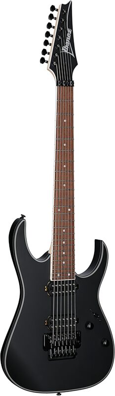 Ibanez RG7420EX Electric Guitar, Black Flat, Body Left Front