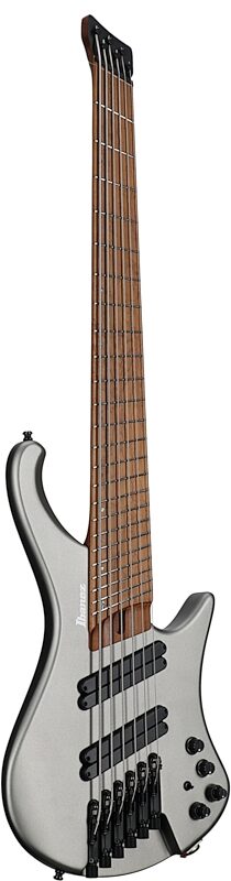 Ibanez EHB1006MS Ergo Electric Bass, 6-String (with Gig Bag), Metallic Gray Matte, Body Left Front