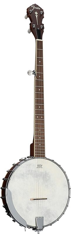 Fender Paramount Series PB-180E Acoustic Electric Banjo (with Gig Bag), Natural, Body Left Front