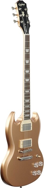 Epiphone SG Muse Electric Guitar, Smoked Almond Metallic, Body Left Front