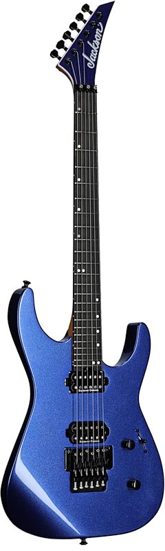 Jackson American Series Virtuoso Electric Guitar (with Case), Mystic Blue, Body Left Front