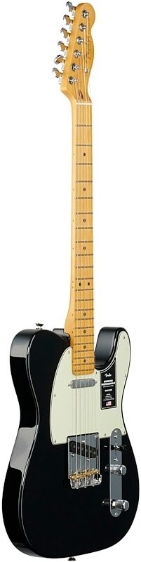 Fender American Professional II Telecaster Electric Guitar, Maple Fingerboard (with Case), Black, Body Left Front