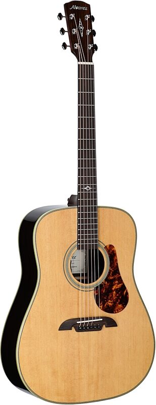 Alvarez MD70EBG Masterworks Herringbone Dreadnought Acoustic-Electric Guitar, Open Box (Very Good), Body Left Front