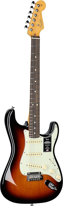 Fender American Professional II Stratocaster Electric Guitar, Rosewood Fingerboard (with Case), 70th Anniversary 2-Color Sunburst, Body Left Front