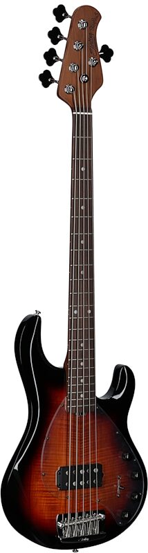 Sterling by Music Man StingRay RAY35SM Electric Bass, 3-Tone Sunburst, Body Left Front