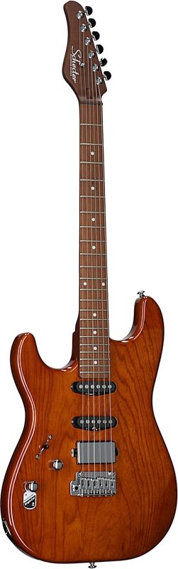 Schecter Traditional Van Nuys Electric Guitar, Left-Handed, Natural Ash, Body Left Front