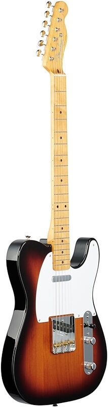Fender Vintera '50s Telecaster Electric Guitar, Maple Fingerboard (with Gig Bag), 2-Color Sunburst, Body Left Front