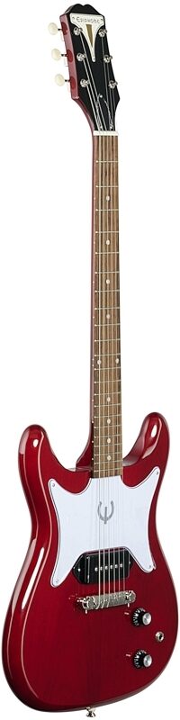 Epiphone Coronet Electric Guitar, Cherry, Body Left Front