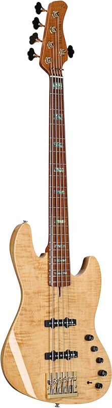 Sire Marcus Miller V10 DX Electric Bass, 5-String (with Case), Natural, Body Left Front