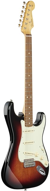 Fender Vintera '60s Stratocaster Electric Guitar, Pau Ferro (with Gig Bag), 3-Color Sunburst, Body Left Front