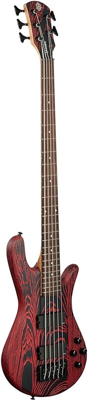 Spector NS Pulse 5-String Bass, Cinder Red, Body Left Front