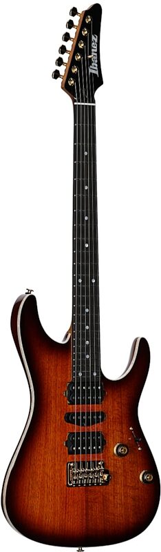 Ibanez AZ47P2K Premium Electric Guitar (with Gig Bag), Dragon Eye Burst, Body Left Front